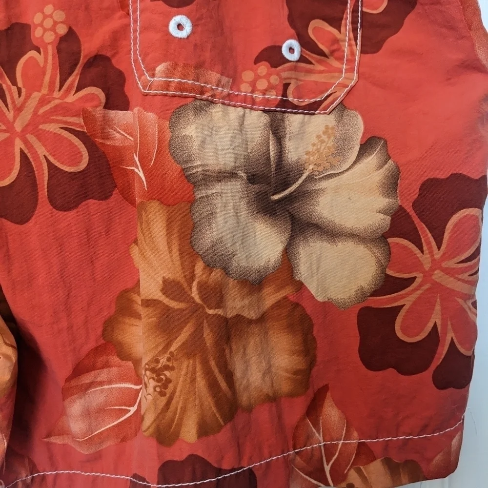 Men's TOMMY BAHAMA Tropical Hawaiian Print Swim Trunks